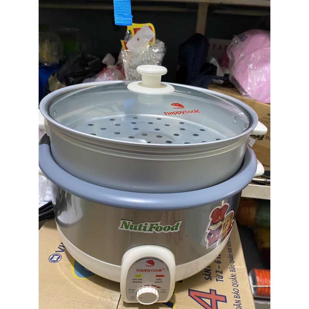 Nồi Lẩu Điện Đa Năng Happy Cook HCHP-360RS - Hàng Khuyến Mãi NUTIFOOD