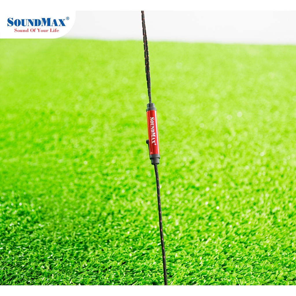 Tai Nghe Nhét Tai SoundMax AH-306s ( Màu đỏ) - Hàng Chính Hãng