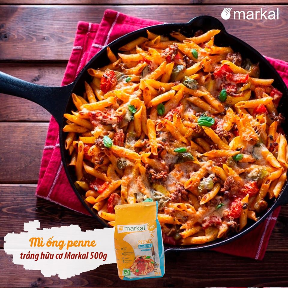 Mì nui hữu cơ Markal 500g (nguyên cám, trắng)