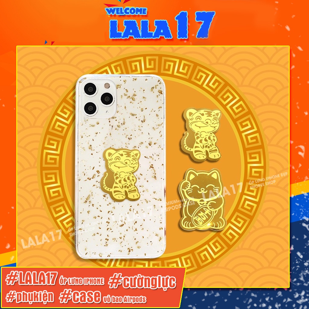 [HOT] Miếng Dán Mèo Thần Tài và Hổ vàng Trâu Vàng Hút Tài Lộc/ May Mắn năm mới 2022- Lala17 Shop