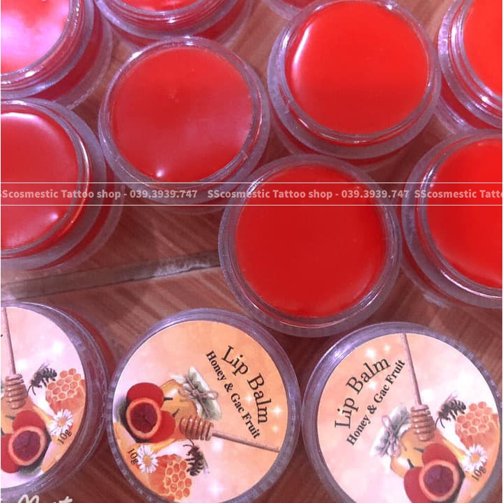 Hũ Sáp Ong🐝FREESHIP🐝Dưỡng Môi Tinh Dầu Giấc-Lip Balm