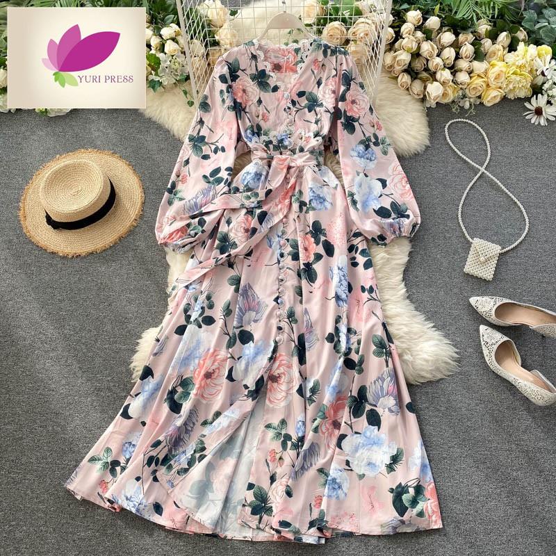 Đầm maxi Dài In Họa Tiết Thời Trang Cho Nữ