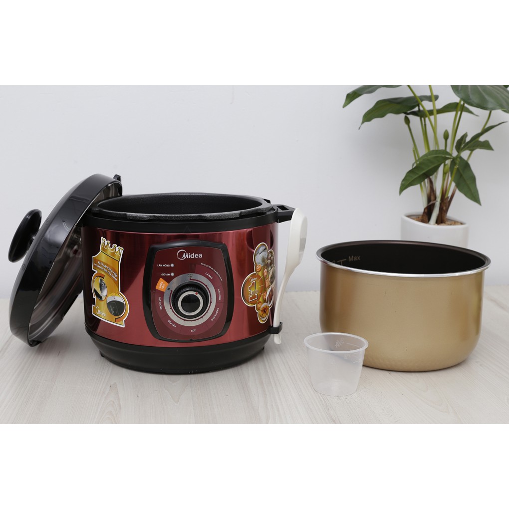 Nồi áp suất điện Midea 5 lít MY-CH501A Đỏ
