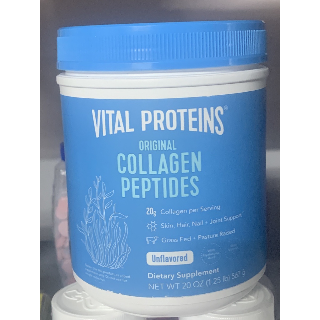Bột Pha uống Vital Proteins Collagen Peptides Unflavored 680g/ 567g