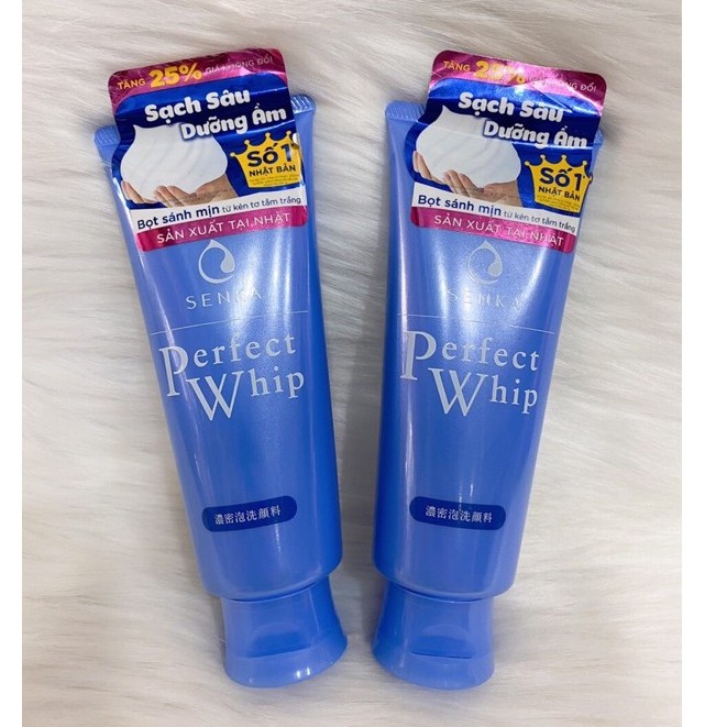 Sữa rửa mặt Shiseido Senka Perfect Whip 120g( tặng thêm 30g giá không đổi)