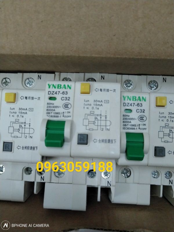 Aptomat chống giật 1 pha C32