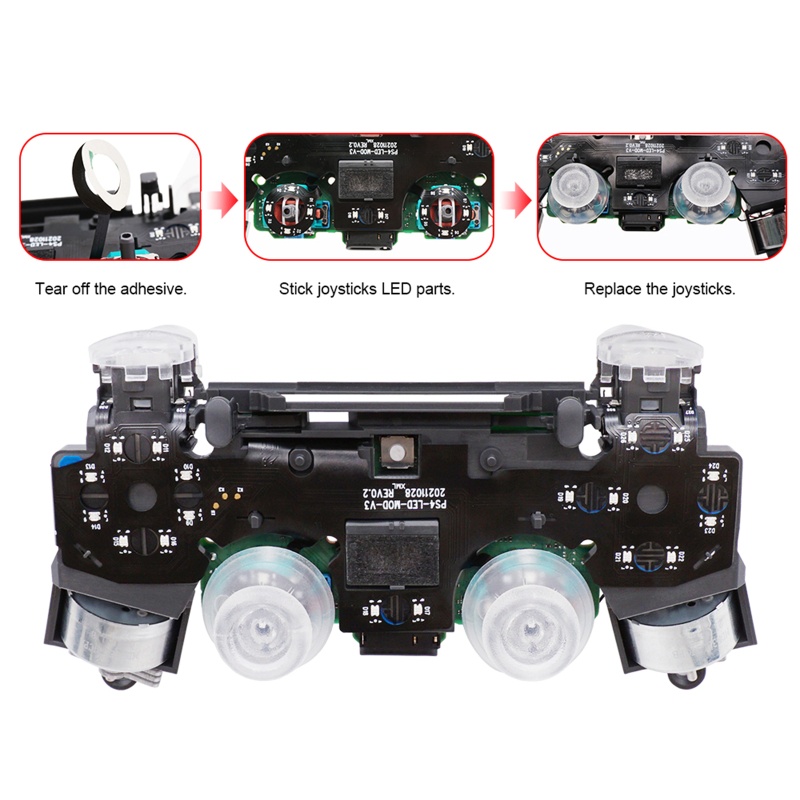 Bộ Điều Khiển Trò Chơi Không Dây Có Đèn LED Phát Sáng