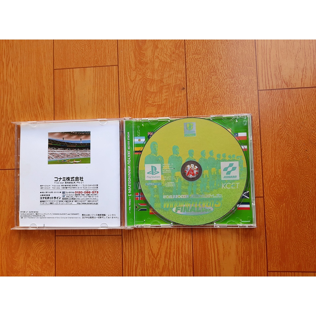 Game ps1 Đá banh Winning Eleven 3 Final no brand