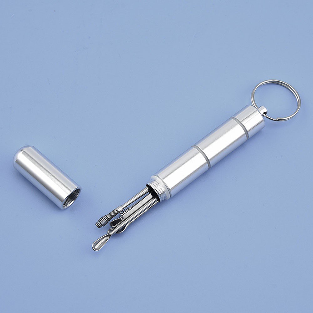 [Hàng mới về] Bộ Nhíp Lấy Ráy Tai Bằng Thép Không Gỉ Xoay 360 Độ Bền Bỉ Chất Lượng Cao