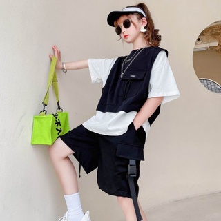 Set Đồ Thể Thao Gồm Áo Thun Và Quần Ngắn Thời Trang Hàn Quốc Dành Cho Nữ
