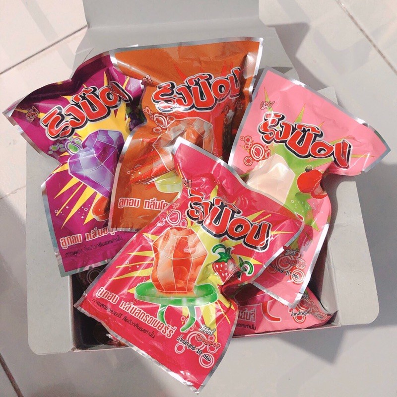 1 Gói kẹo nhẫn kim cương RingPop/HeartPop/DiaMond Pop/3 gấu Thái Lan ăn vặt bánh kẹo gói 10g