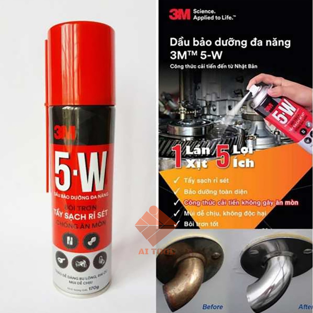 Chai xịt chống rỉ sét và bôi trơn 3M - Chất chống rỉ sét và bôi trơn 3M 5-W Way Penet 310g