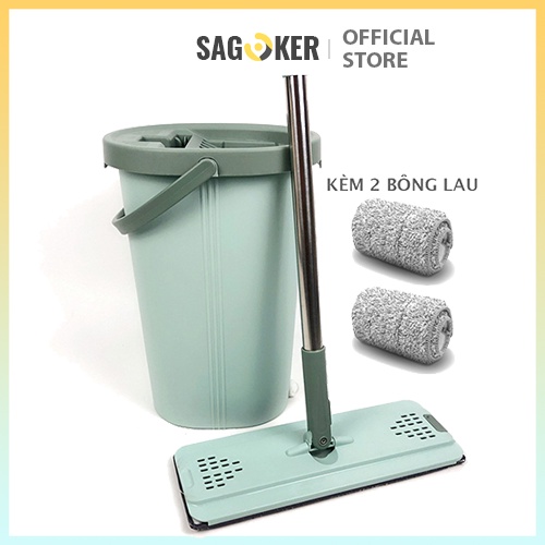 Cây lau nhà, bộ lau nhà thông minh tự vắt SAGOKER, mã BLNEC