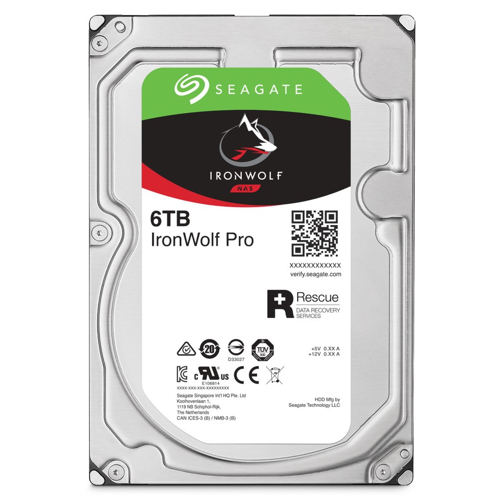 Ổ cứng HDD 3.5&quot; NAS SEAGATE Ironwolf Pro 6TB SATA 7200RPM_ST6000NE000