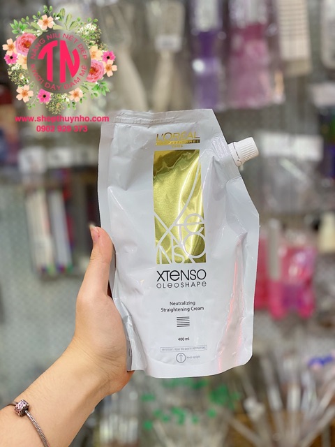Thuốc duỗi uốn tóc/ dập tóc L’Oréal Professionnel X-Tenso Oleoshape 400ml x2