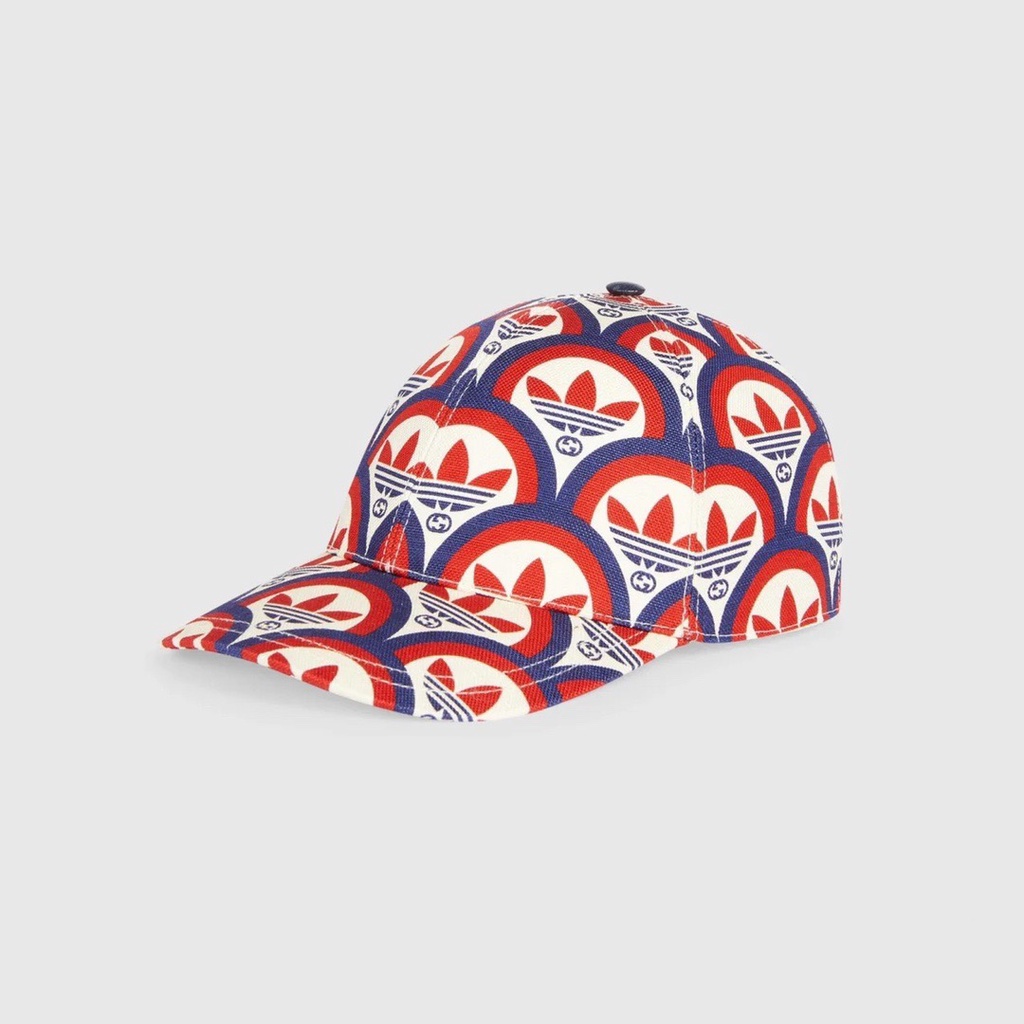 Mũ Lưỡi Trai Thêu Logo Gucci x Adidas 2022S