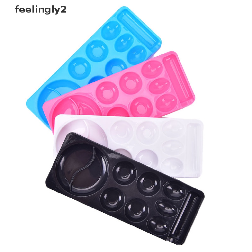 [Hàng mới về] Bảng pha màu sơn móng tay nghệ thuật có ngăn chứa cọ