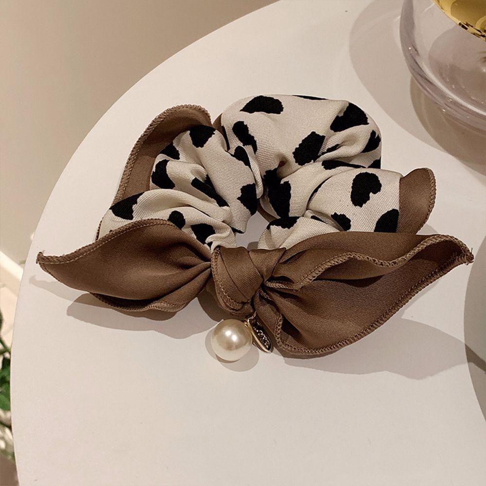 Dây Cột Tóc Ruy Băng Co Giãn Đính Nơ Xinh Xắn WMES15H