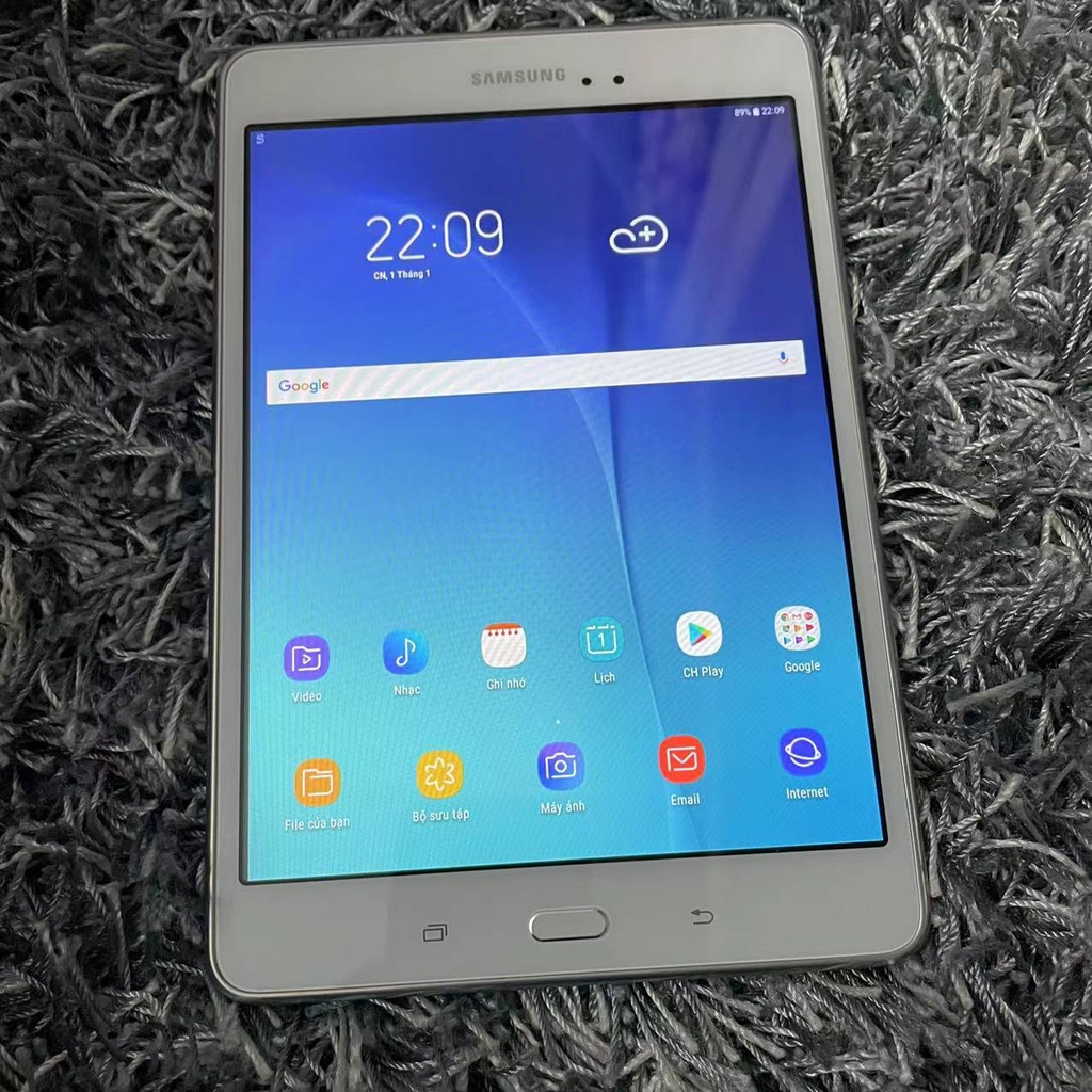 Máy tính bảng Samsung Galaxy Tab A8.0 (SM-T350) tặng đế dựng, 2 pm bản quyền tienganh123, luyenthi123 trọn đời