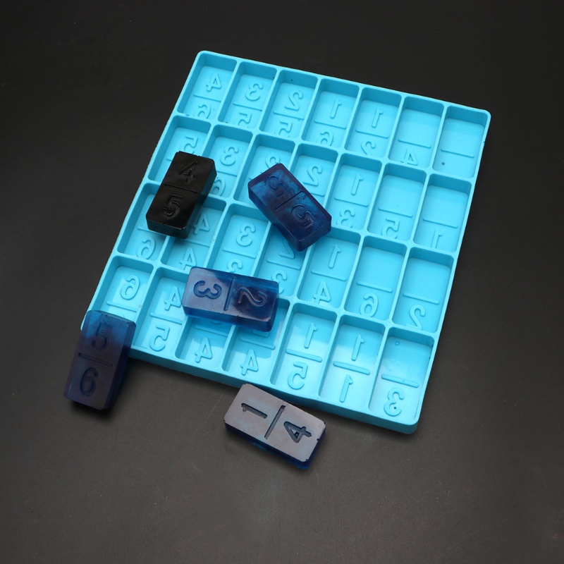 Khuôn Silicone Làm Trang Sức Hình Quân Bài Domino