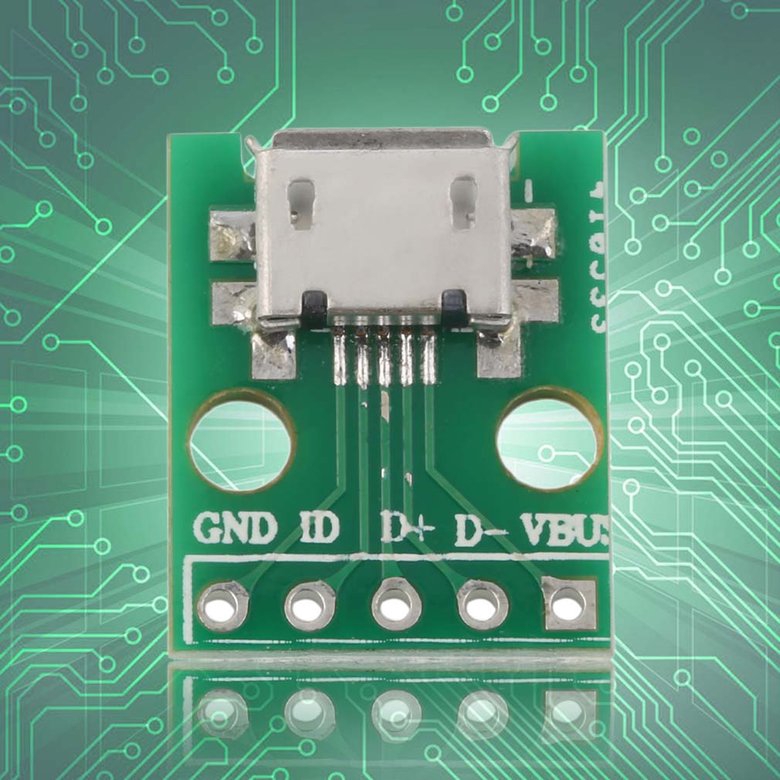 Đầu nối chuyển đổi loại PCB PK MICRO USB DIP 5pin