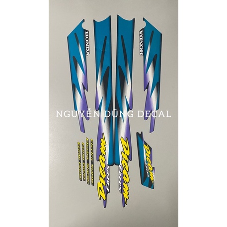 Nguyên bộ tem 3 lớp Dream lùn màu nhớt đời 1998_ Nguyễn Dũng Decal