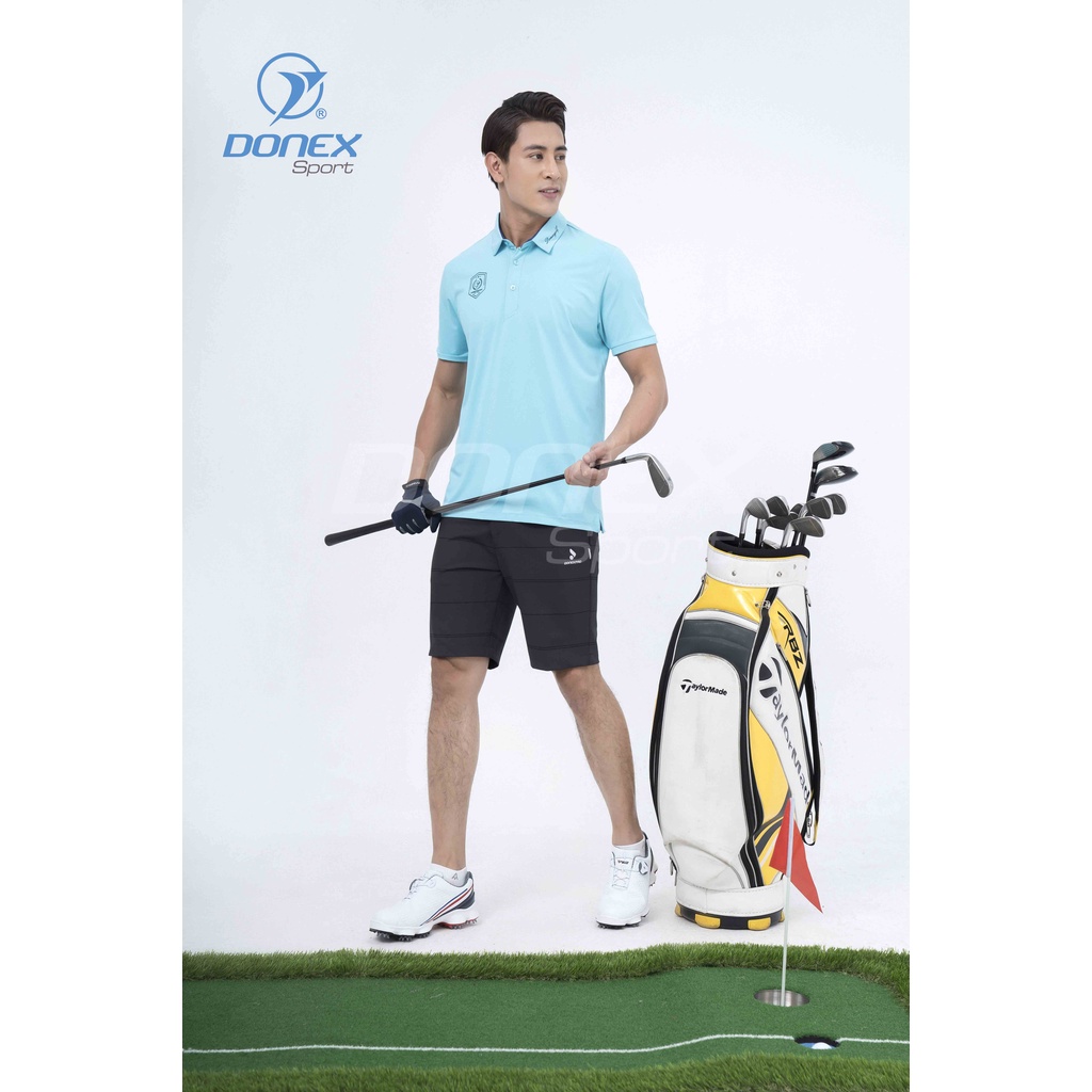 Áo Golf Thể Thao Nam Donexpro, Vải Thun Lạnh Hút Ẩm, Thoát Hơi, Chống Tia, Cổ Trụ UV MC - 9060