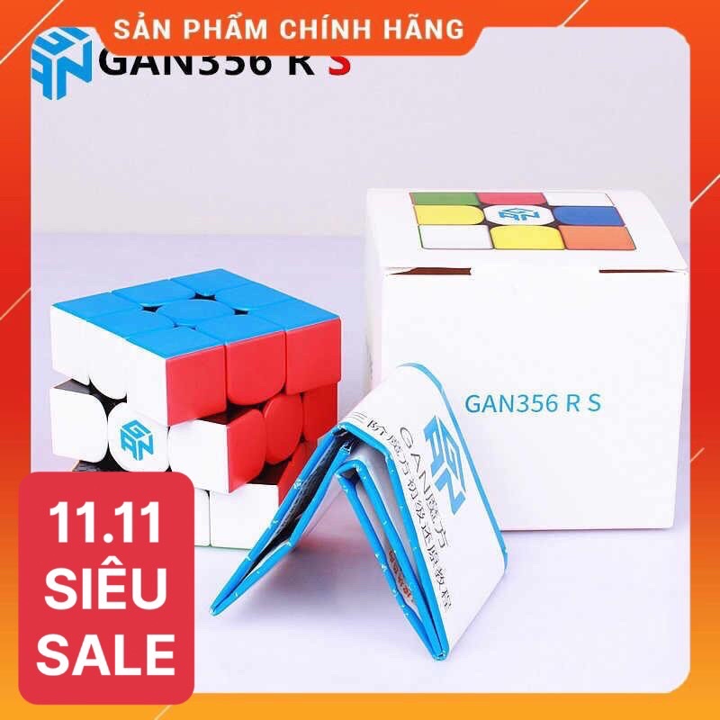 Rubik 3x3 Gan 356 RS Stickerless❤️FREESHIP❤️Rubik Gan chính hãng nhập khẩu