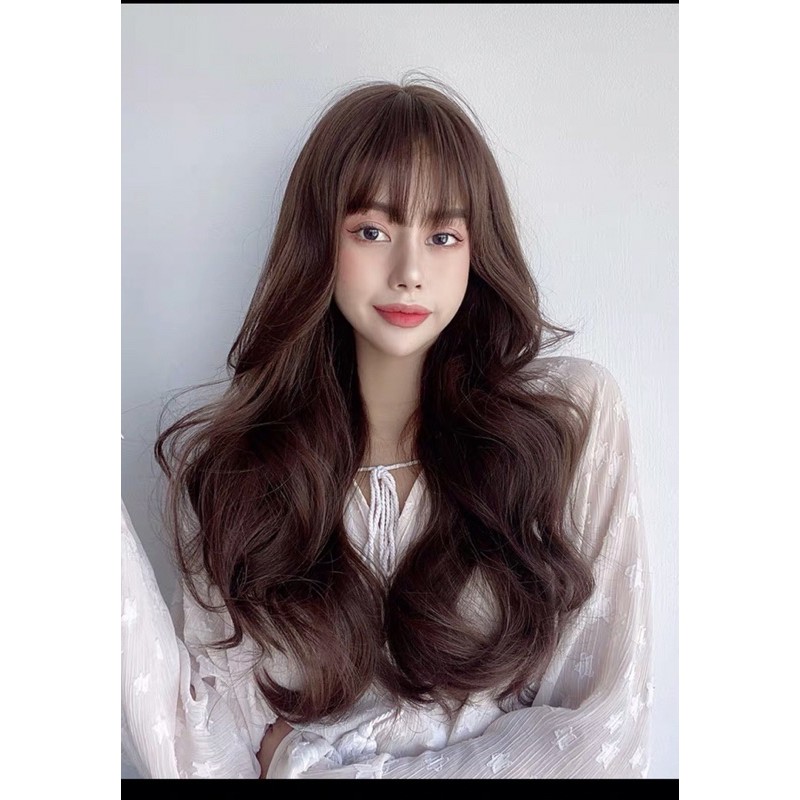 tóc giả nguyên đầu xoăn dợn ❤️FREESHIP❤️mã 8263