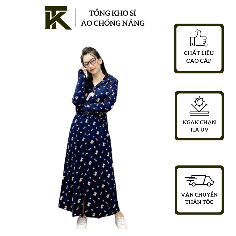 Áo chống nắng LANH 2 lớp toàn thân