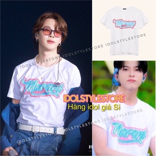 (Áo kèm card Idol) áo thun tay lỡ Marant như Asahi Treasure và Jimin BTS yet to come