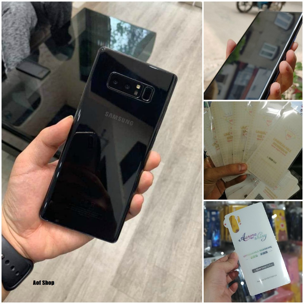 Miếng dán chống xước PPF măt trước và mặt sau dành cho Samsung Note10plus S8 S8plus S9plus Note8 Note9 S10 S10plus