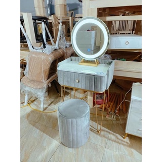 Đôn ghế ghế ngồi bàn trang điểm bọc đệm decor D1