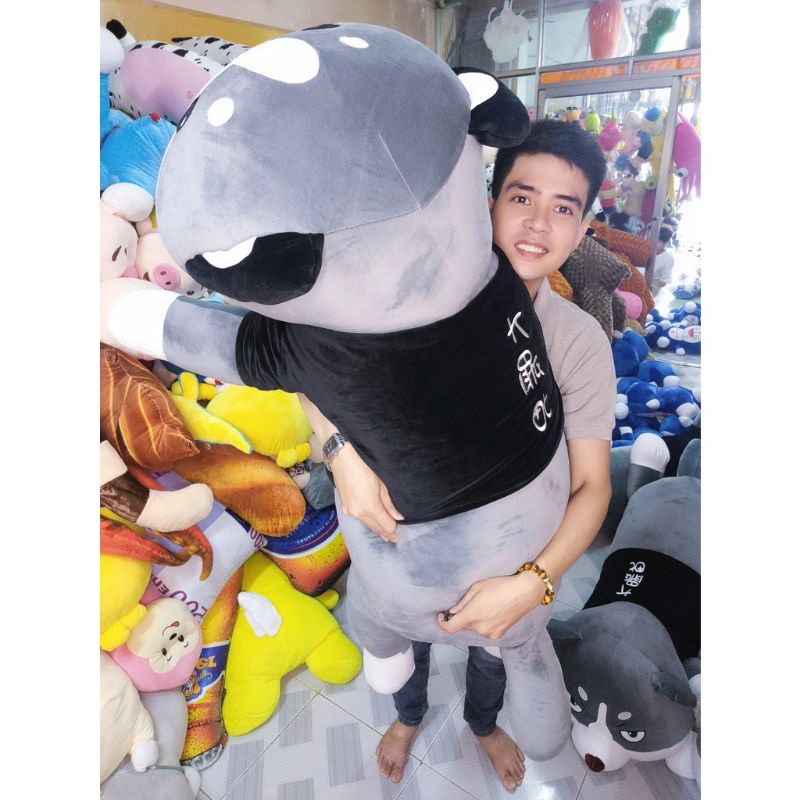 Chó Bông husky ❤Gấu Bông Mèo♥️vải cao cấp size đại 1m5