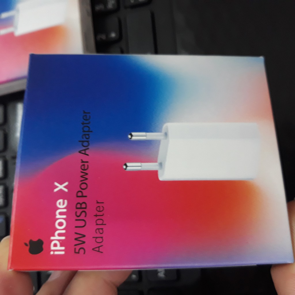 Sale- Cục sạc điện thoại iPhone dẹt zin 5W chuẩn chất lượng chính hãng