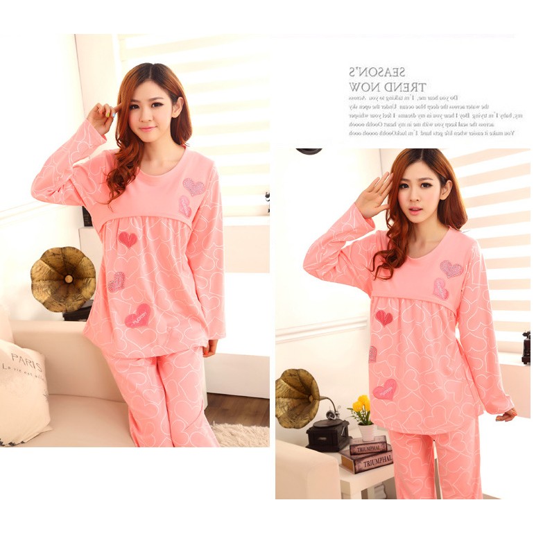 Freeship 40k đơn 99k tại HN &amp; HCM- - Bộ đồ bầu, mặc sau sinh-BN037