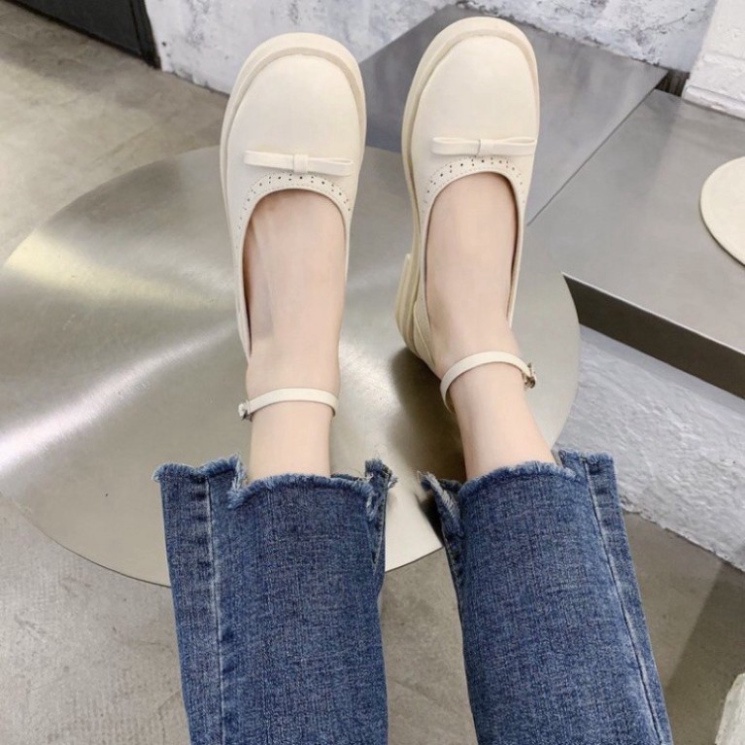 Giày búp bê marryjane nơ phong cách lolita G045