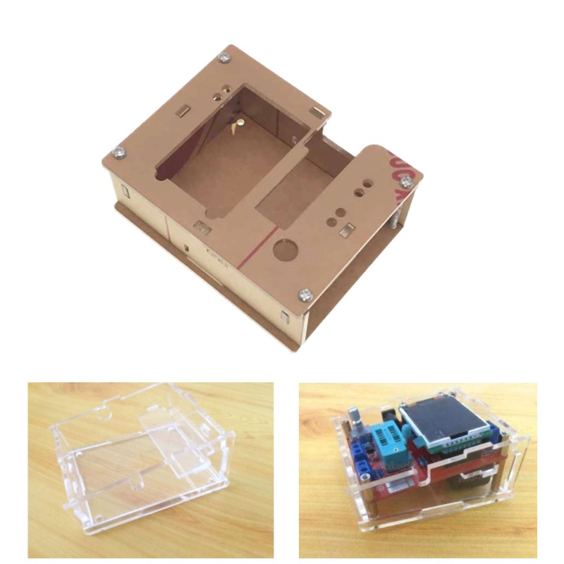 Bộ Vỏ Acrylic Trong Suốt Kiểm Tra Bóng Bán Dẫn ESR Diy