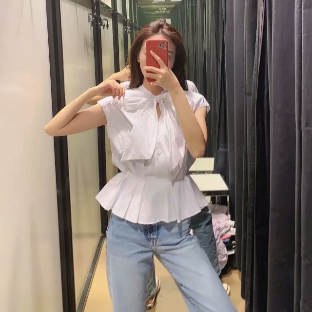 Áo Sơ Mi Nữ Thắt Nơ Eo Thời Trang Thanh Lịch