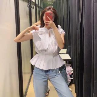 Áo Sơ Mi Nữ Thắt Nơ Eo Thời Trang Thanh Lịch