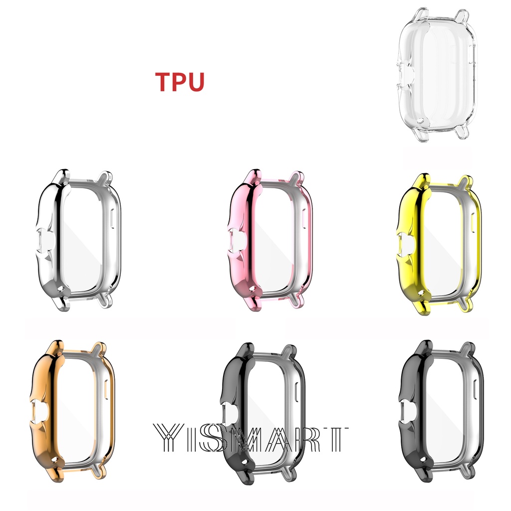 Phù Hợp Vỏ PC + Kính Cường Lực Bảo Vệ Toàn Diện Cho Đồng Hồ Amazfit Gts3