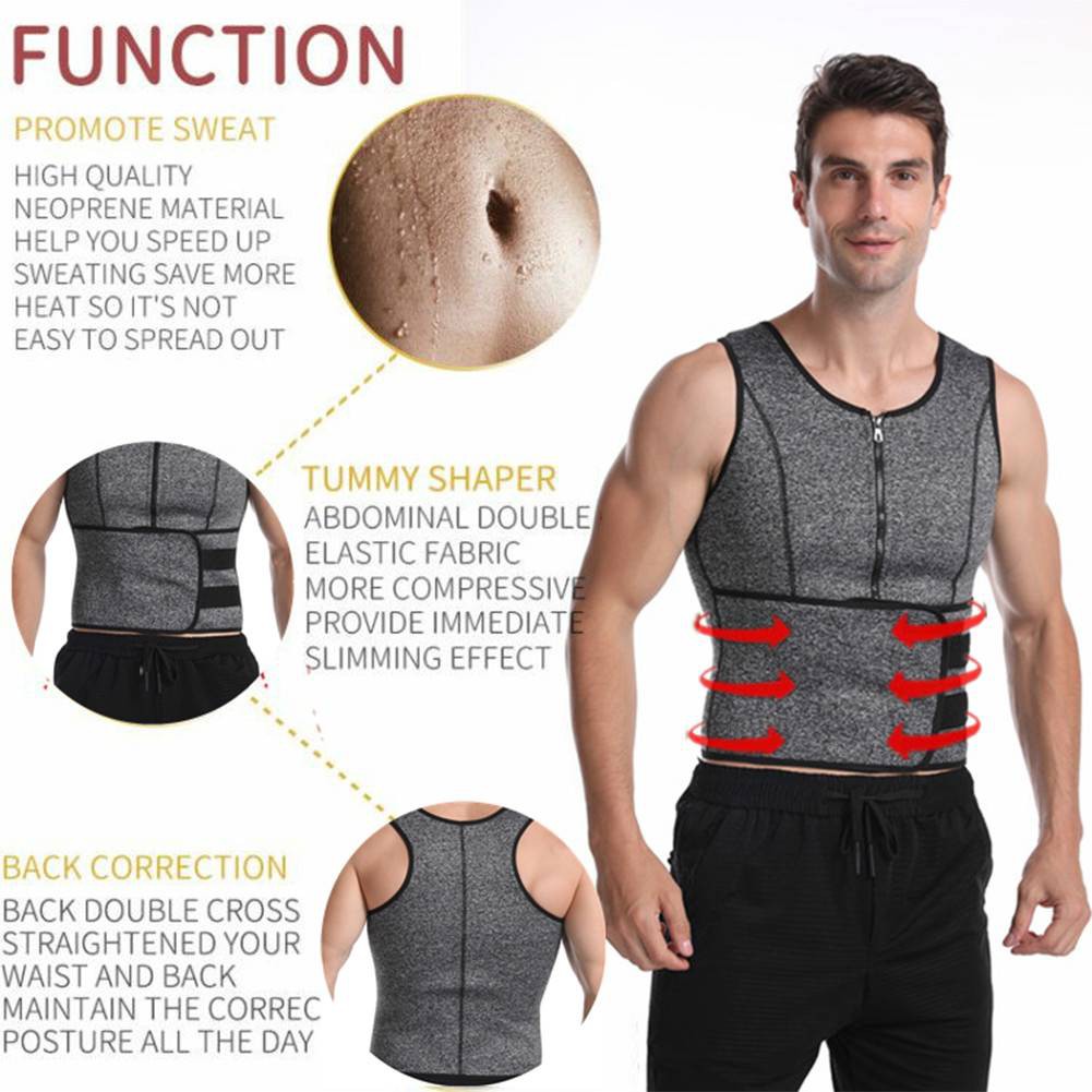 Áo Ba Lỗ Neoprene Đốt Mỡ Thừa Giảm Cân Cho Nam 85614895