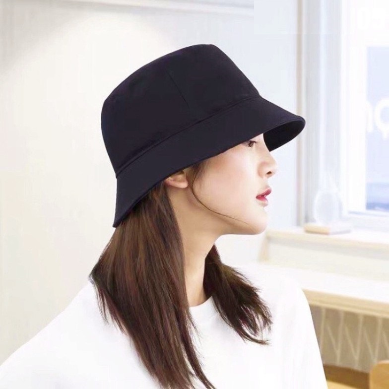 Mũ bucket vành tròn trơn nam nữ trơn form rộng phong cách unisex