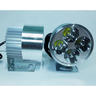 Đèn pha trợ sáng xe máy xe đạp điện 4LED