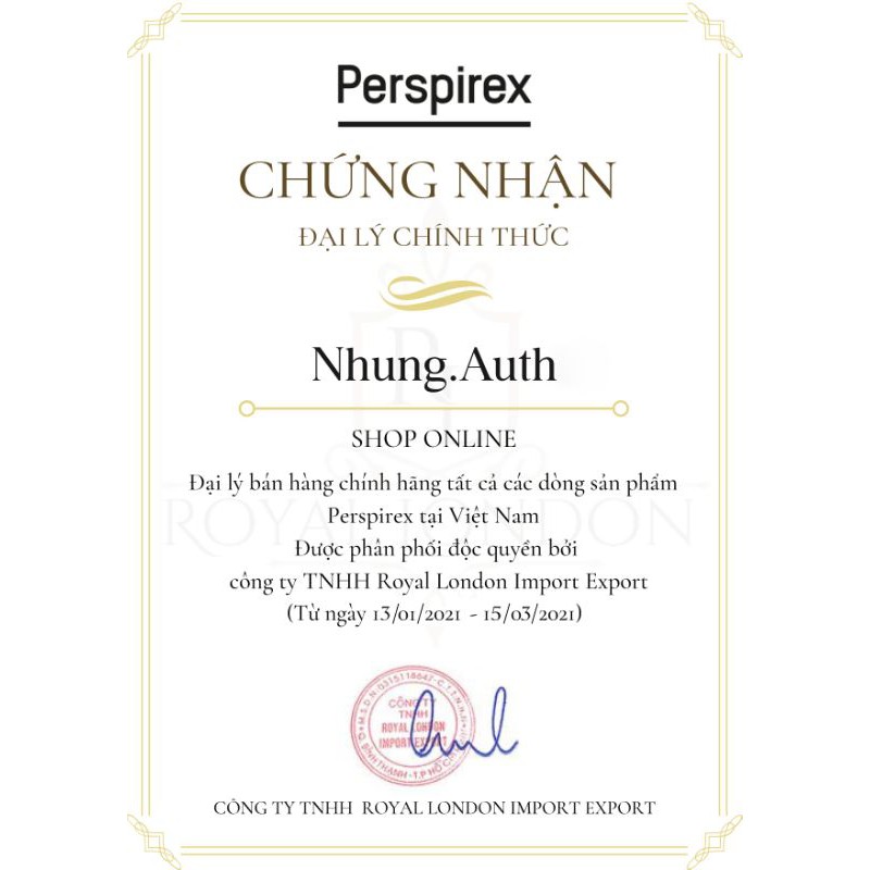 [Chính hãng chuẩn Auth] Lăn khử mùi Perspirex đủ 3 loại 3 màu | BigBuy360 - bigbuy360.vn
