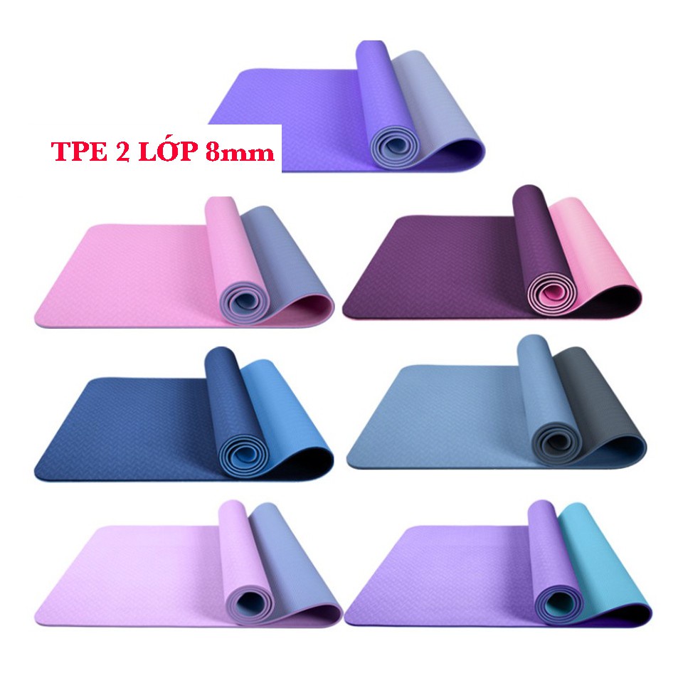 [FREESHIP❤️] THẢM TẬP YOGA CAO CẤP DÀY 8MM