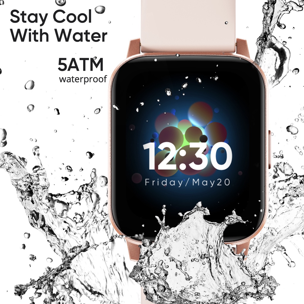 Đồng hồ thông minh Realme TechLife DIZO Watch 2 Sports thể thao màn hình cảm ứng HD  5ATM chống thấm nước