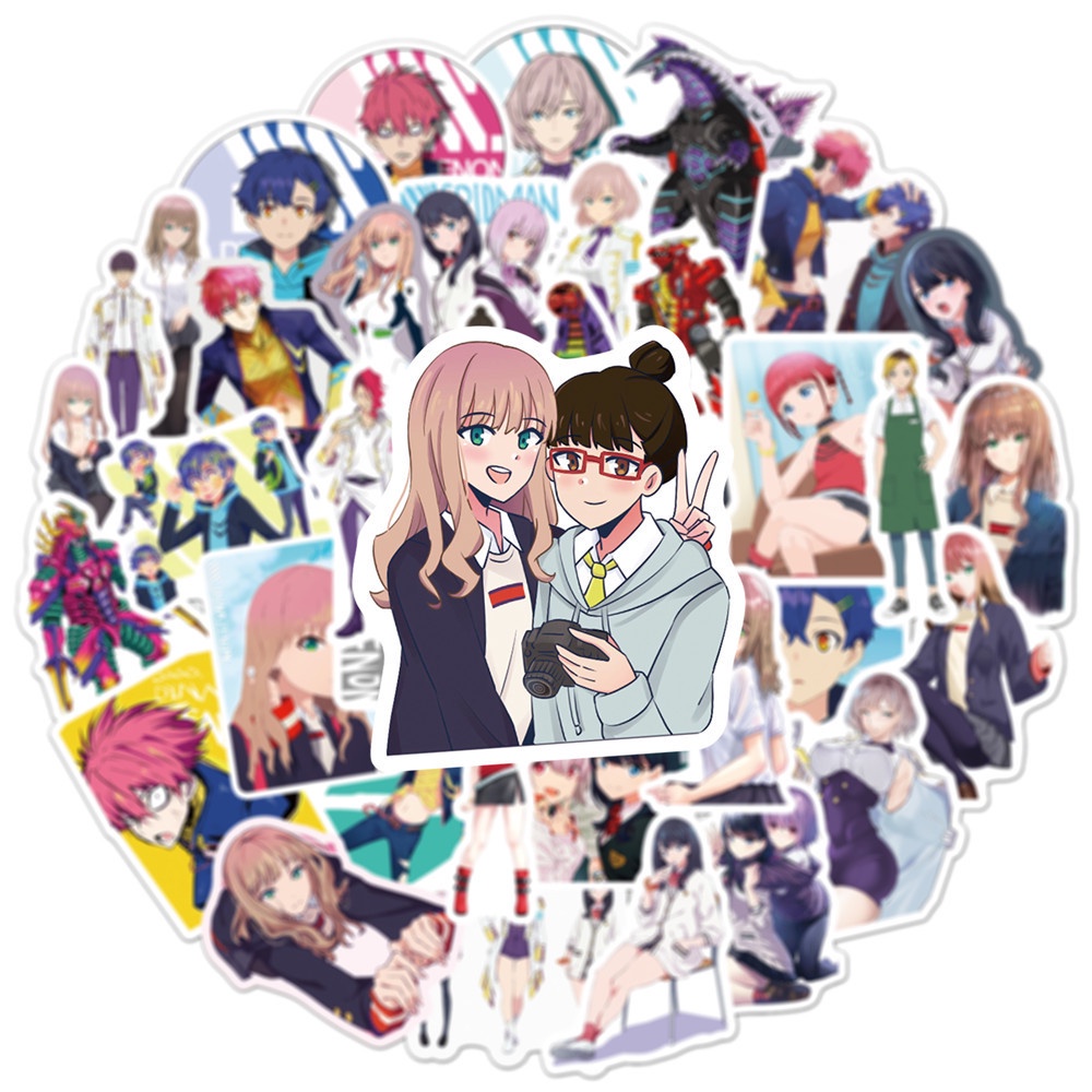 Bộ 50 Miếng Dán Trang Trí Chai Nước / Điện Thoại / Xe Hơi / Laptop / Xe Đạp / Va Li Họa Tiết Graffiti Chống Thấm Nước