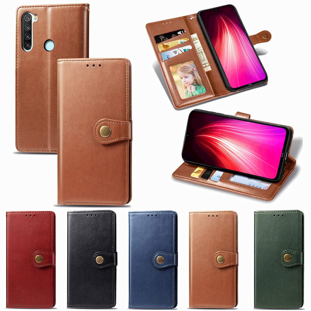 Bao da PU nắp lật có ví đựng thẻ và giá đỡ cho Xiaomi Redmi Note 4X 4 7 8 8T Pro Note 9 Pro/Note 9 Pro Max  Redmi Note9 Mi 10/Mi 10 Pro Mi 10 lite