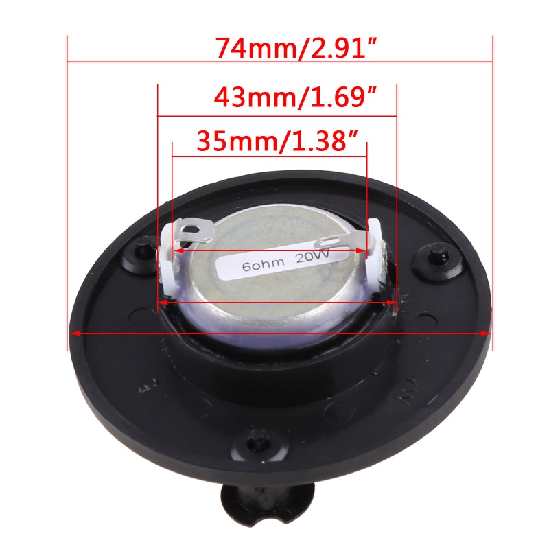 Loa 3 Inch 6 OHM 20 Watt 25 Lõi o DIY Dành Cho Gia Đình